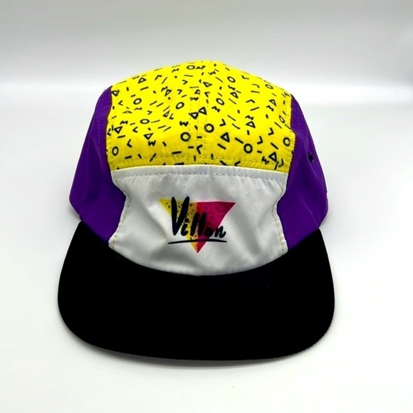 Villon- Retro Y2K Purple Yellow Villon Strap Adjustable Hat Size Onesize - Picture 2 of 9